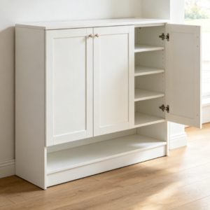 Slim Profile Entryway Storage Cabinet